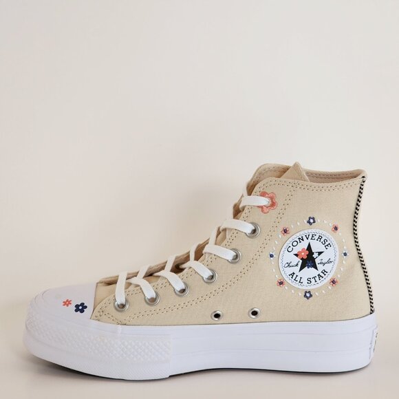 Converse CTAS Lift Hi Petite Petals Women's Platform Sneakers A14265C NWT - Picture 3 of 6